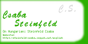 csaba steinfeld business card